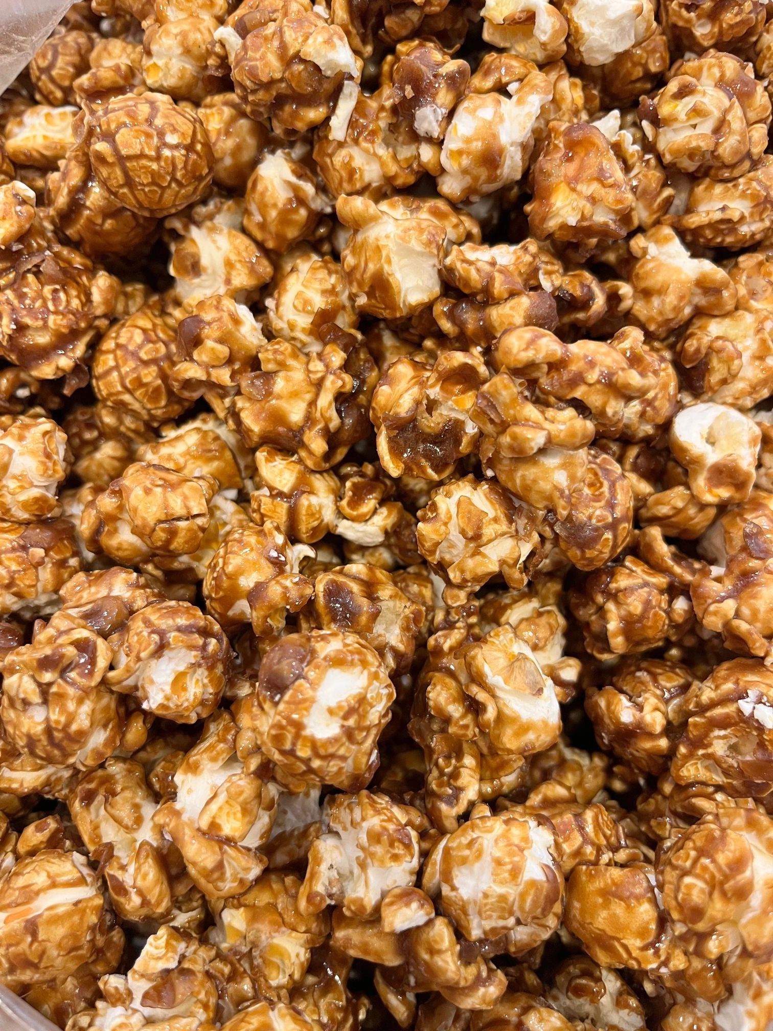 Fresh handcrafted caramel popcorn