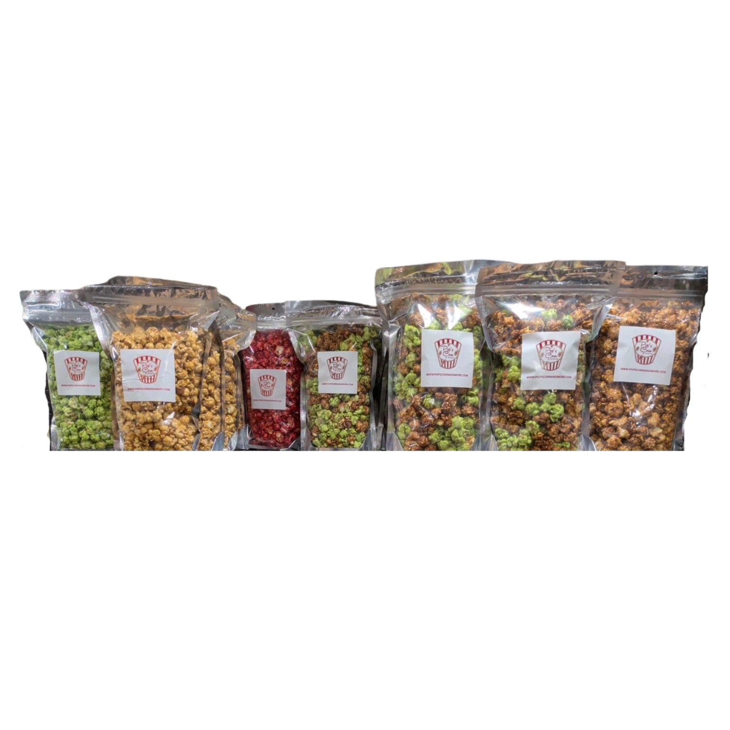 Popcorn flavor lineup — savory varieties